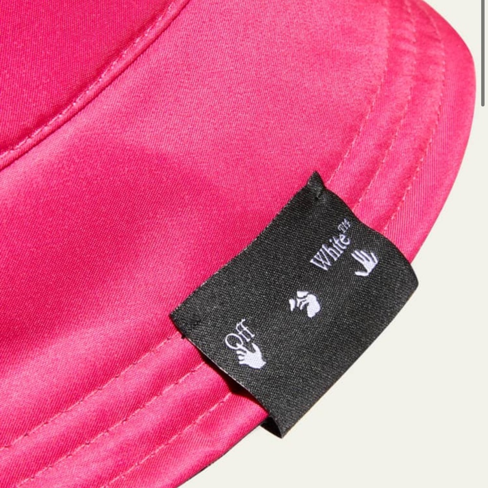 Off White Reversible Nylon Bucket Hat - image 2